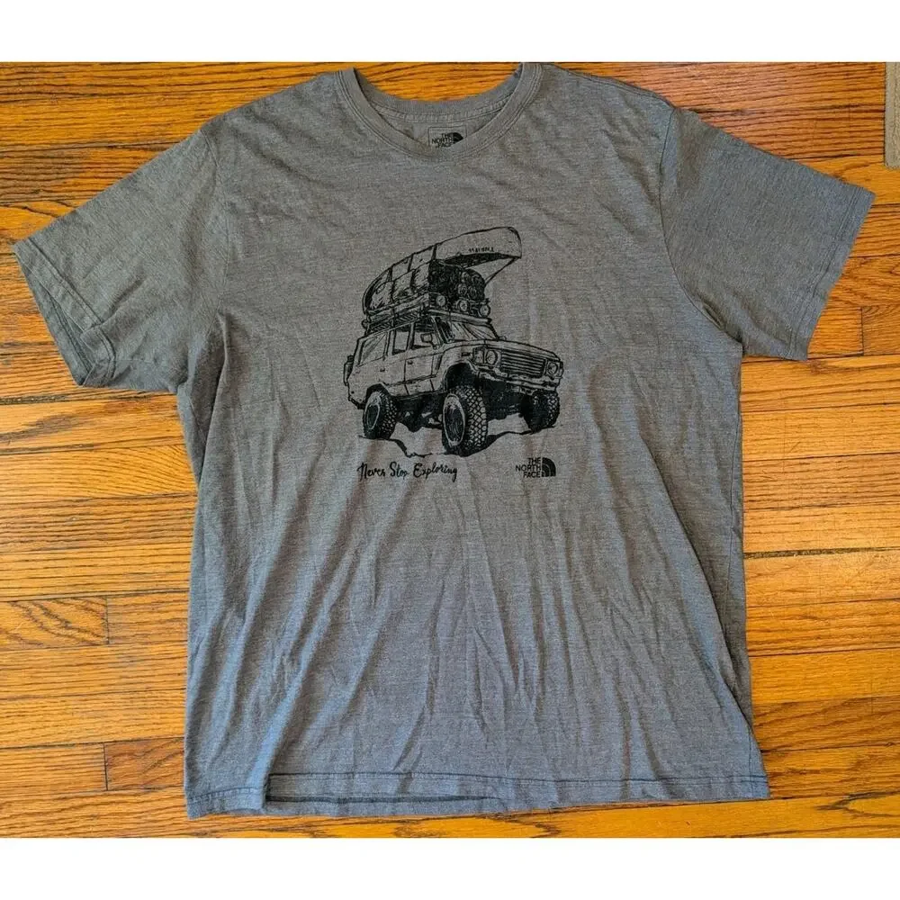 The North Face T Shirt Never Stop Exploring Men's XXL Gray